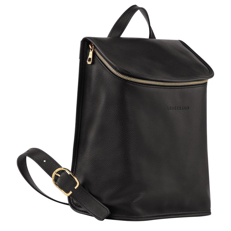 Black Longchamp Le Foulonné Women Backpack | Ksa-598PRWLFQ