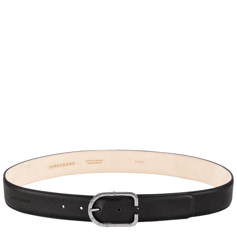 Black Longchamp Le Foulonné Women Belt | Ksa-480WEYVNI