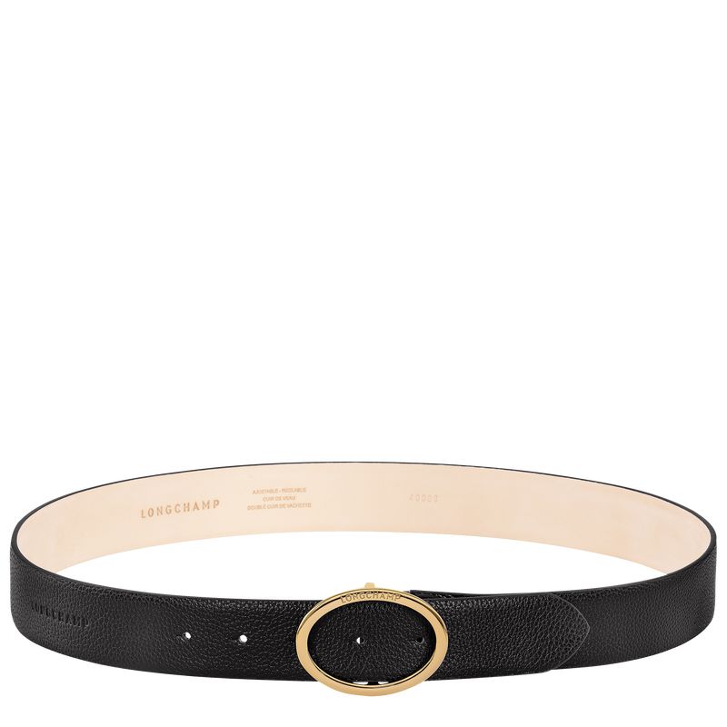 Black Longchamp Le Foulonné Women Belt | Ksa-921SVTZMH