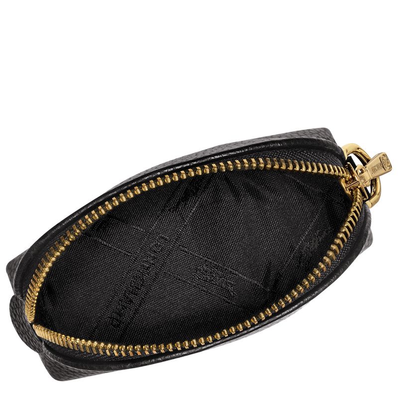 Black Longchamp Le Foulonné Women Coin Purse | Ksa-712HYUKBT
