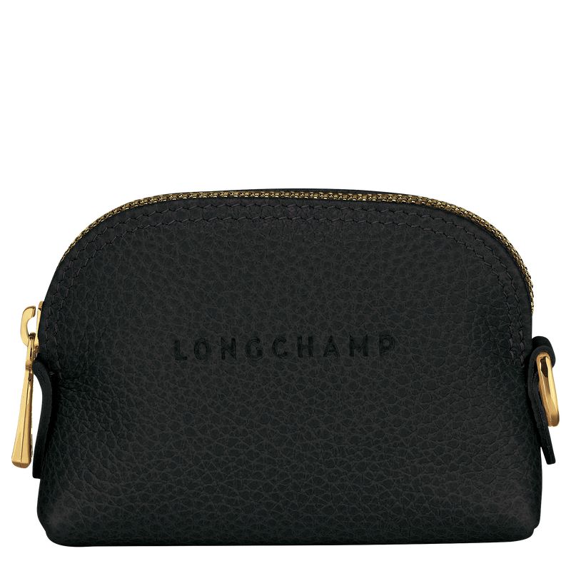 Black Longchamp Le Foulonné Women Coin Purse | Ksa-712HYUKBT
