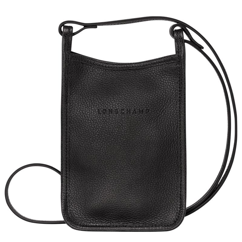 Black Longchamp Le Foulonné Women Phone Case | Ksa-619XJAFBG