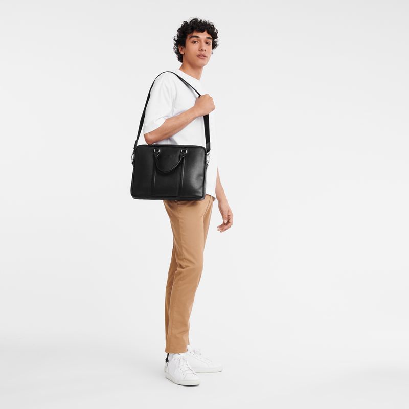 Black Longchamp Le Foulonné Xs Women Briefcase | Ksa-178UQODSB
