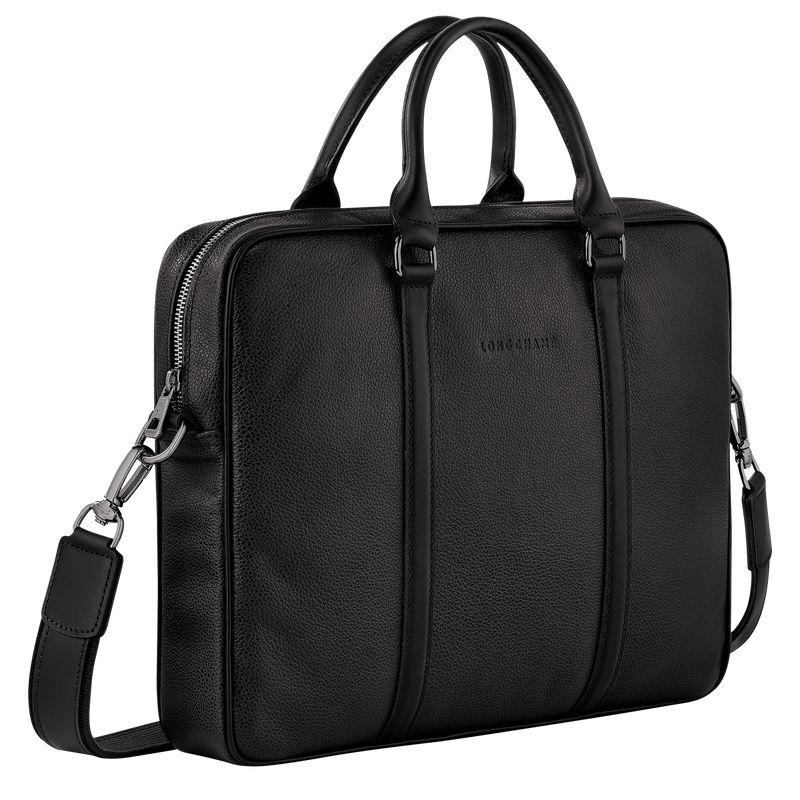 Black Longchamp Le Foulonné Xs Women Briefcase | Ksa-178UQODSB