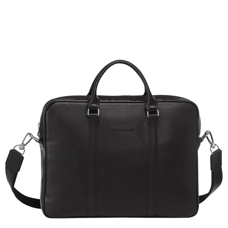 Black Longchamp Le Foulonné Xs Women Briefcase | Ksa-178UQODSB