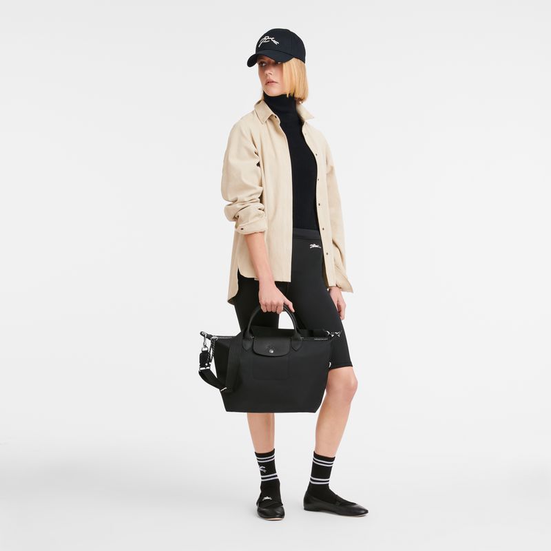 Black Longchamp Le Pliage Energy L Men Handbag | Ksa-569WAFCVP