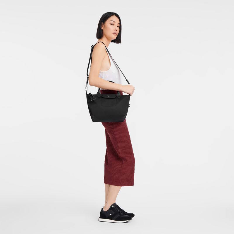 Black Longchamp Le Pliage Energy S Women Handbag | Ksa-109HZPVEU