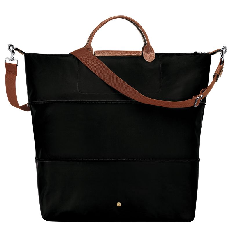 Black Longchamp Le Pliage Original Expandable Men Travel Bag | Ksa-785EUDGFQ