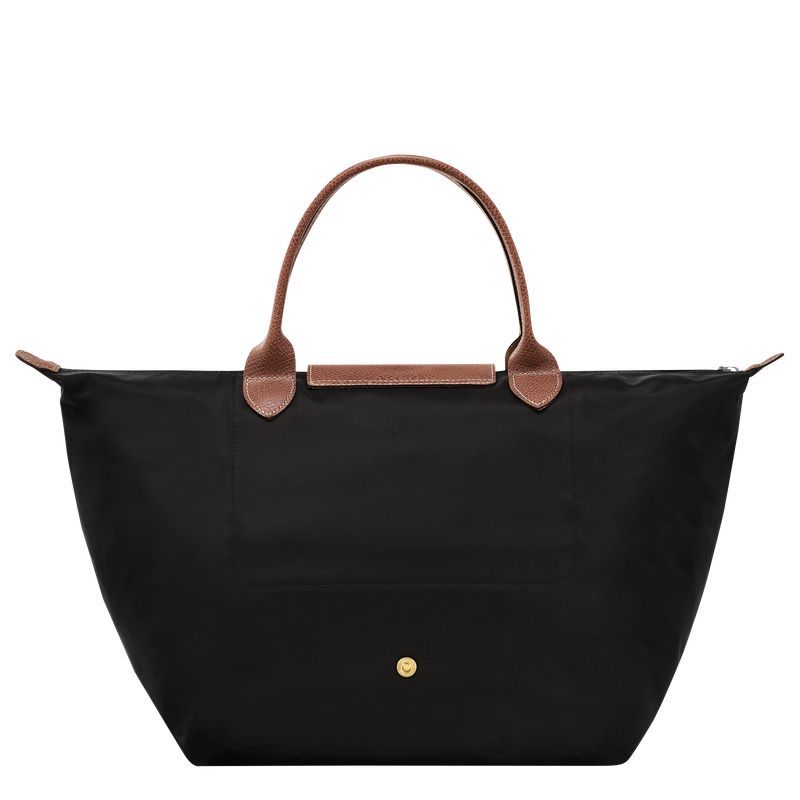 Black Longchamp Le Pliage Original M Women Handbag | Ksa-617UFSPDC