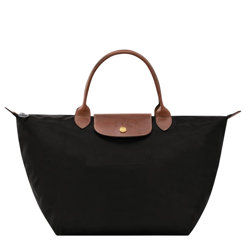 Black Longchamp Le Pliage Original M Women Handbag | Ksa-617UFSPDC