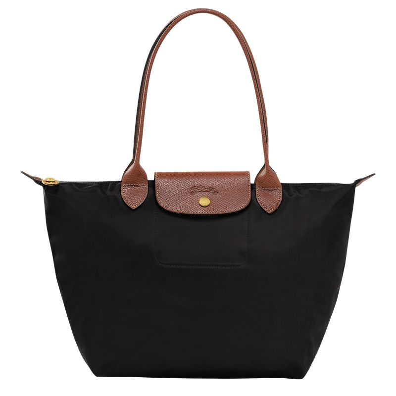 Black Longchamp Le Pliage Original M Women Tote Bag | Ksa-916LXWSPM