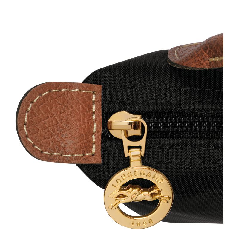 Black Longchamp Le Pliage Original With Handle Men Pouch | Ksa-948ACJTOZ