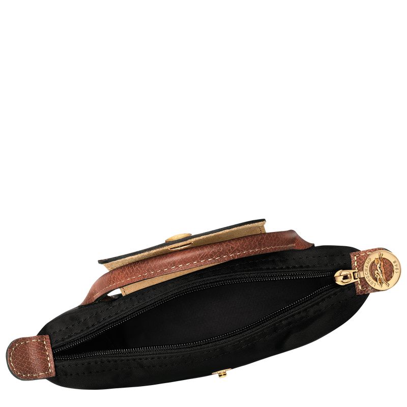 Black Longchamp Le Pliage Original With Handle Women Pouch | Ksa-192RODEWH
