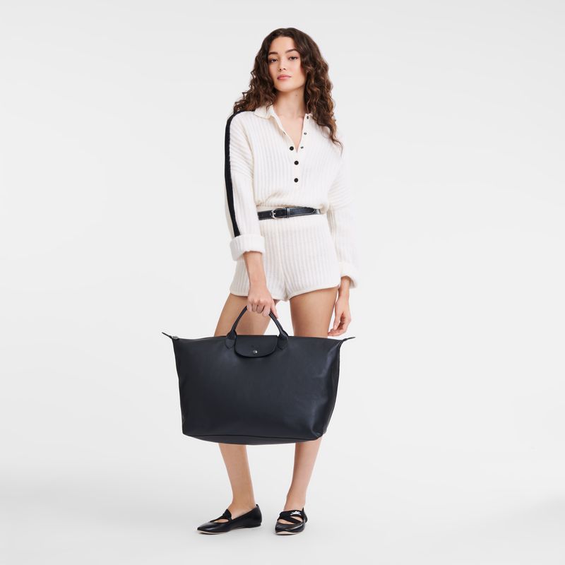 Black Longchamp Le Pliage Xtra L Women Travel Bag | Ksa-615DLYGIH