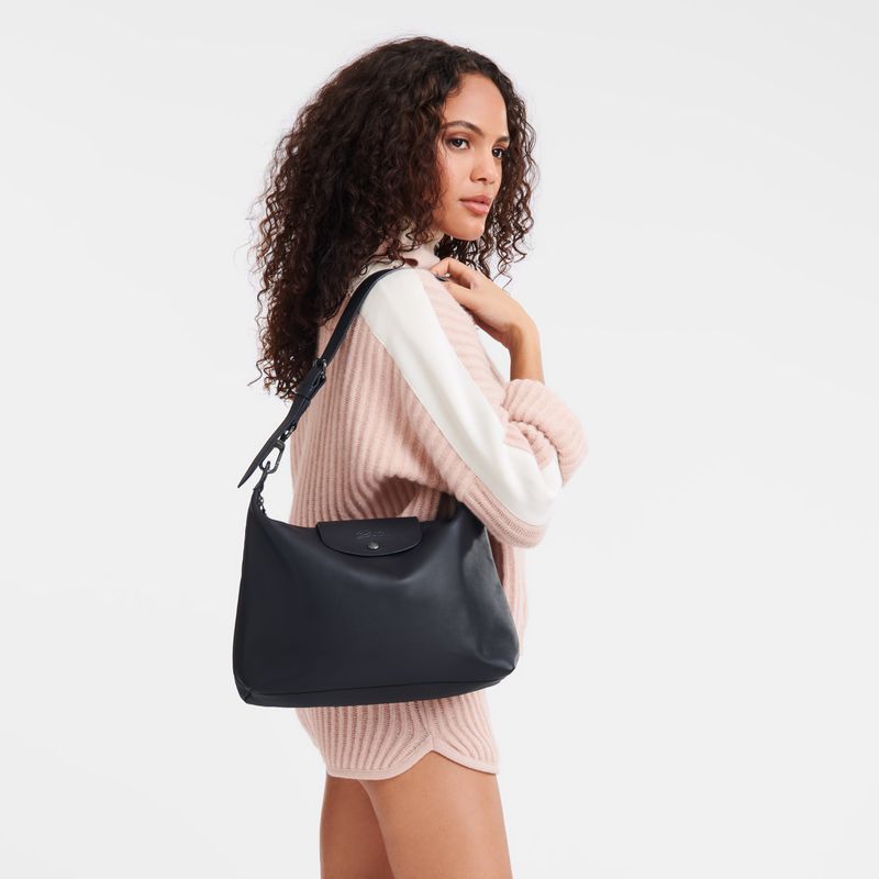 Black Longchamp Le Pliage Xtra M Women Hobo Bag | Ksa-318TWQVJA