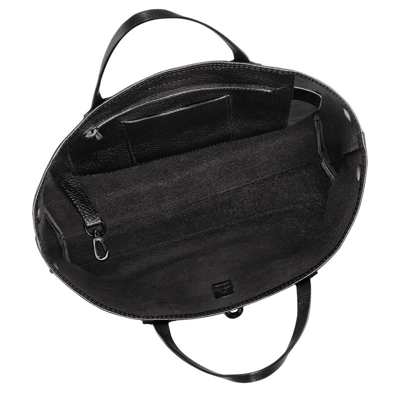 Black Longchamp Le Roseau Essential M Women Tote Bag | Ksa-941ZCBFSE