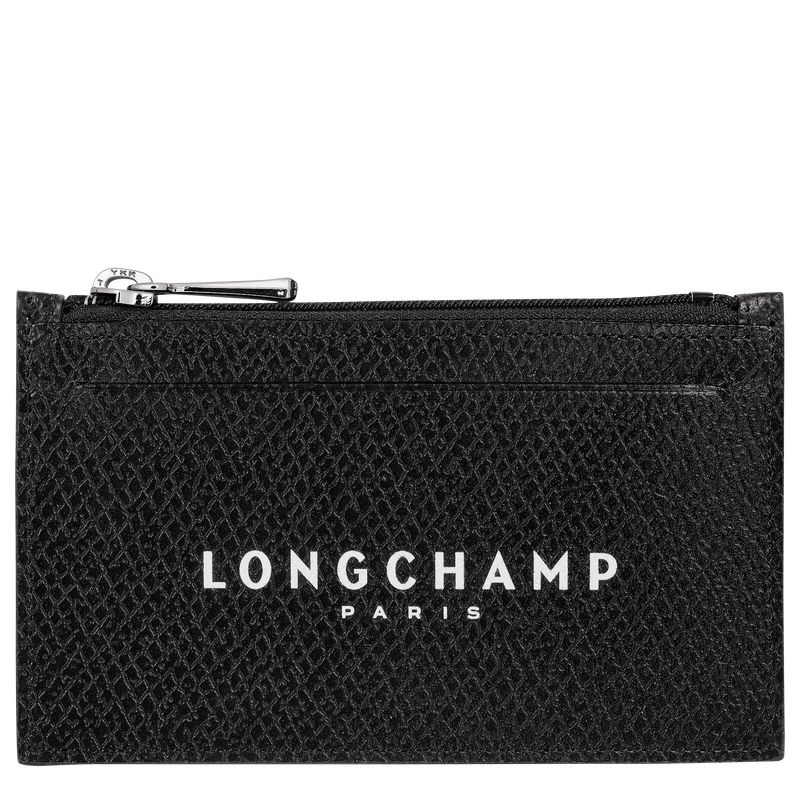 Black Longchamp Le Roseau Essential Men Coin Purse | Ksa-906PUNEVS