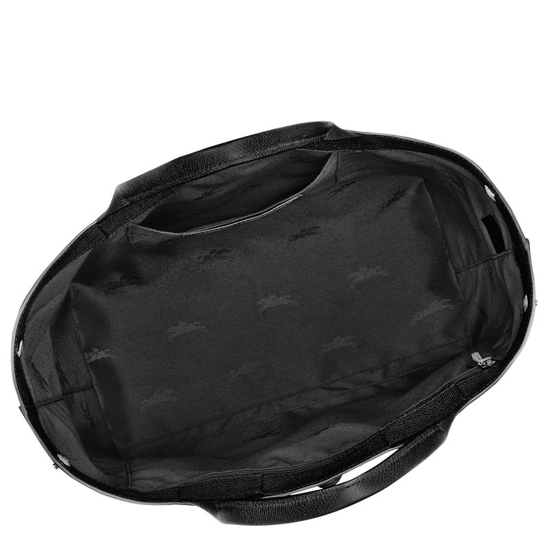 Black Longchamp Le Roseau L Women Handbag | Ksa-871YGVBNI