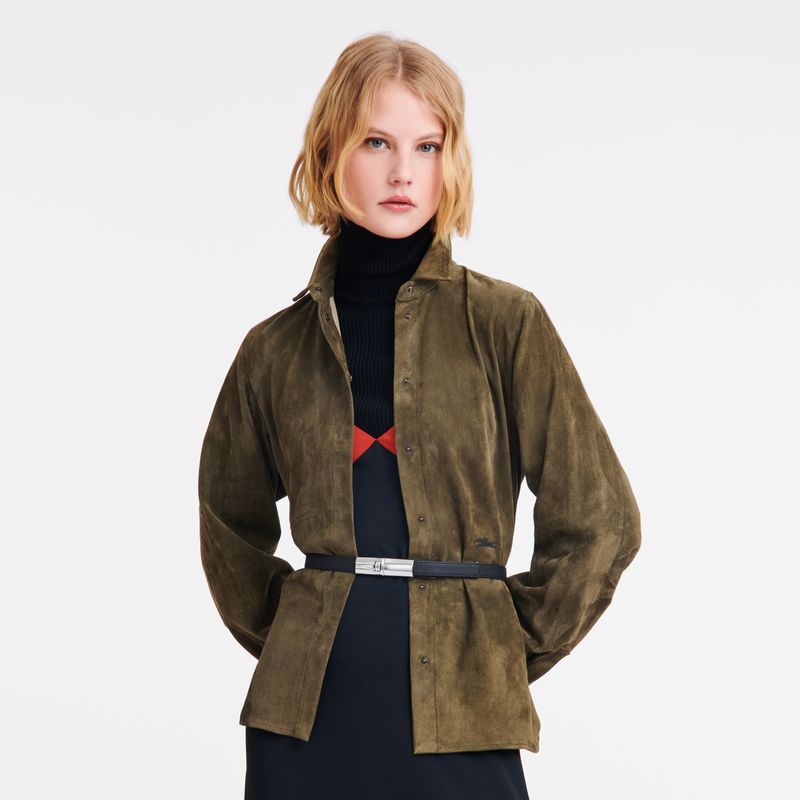 Black Longchamp Le Roseau Women Belt | Ksa-376EPLIXM