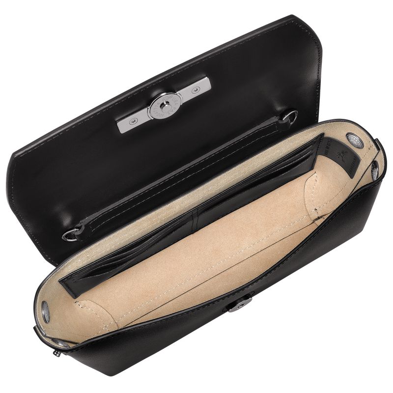 Black Longchamp Le Roseau Women Clutch | Ksa-561CEHUTK