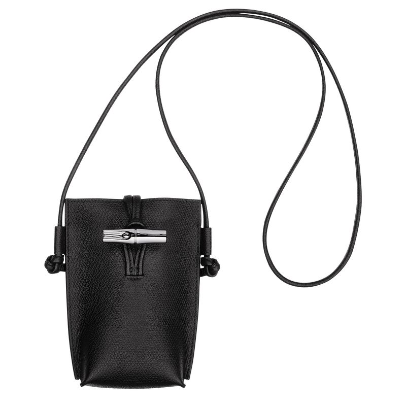 Black Longchamp Le Roseau Women Phone Case | Ksa-209ACZSYQ