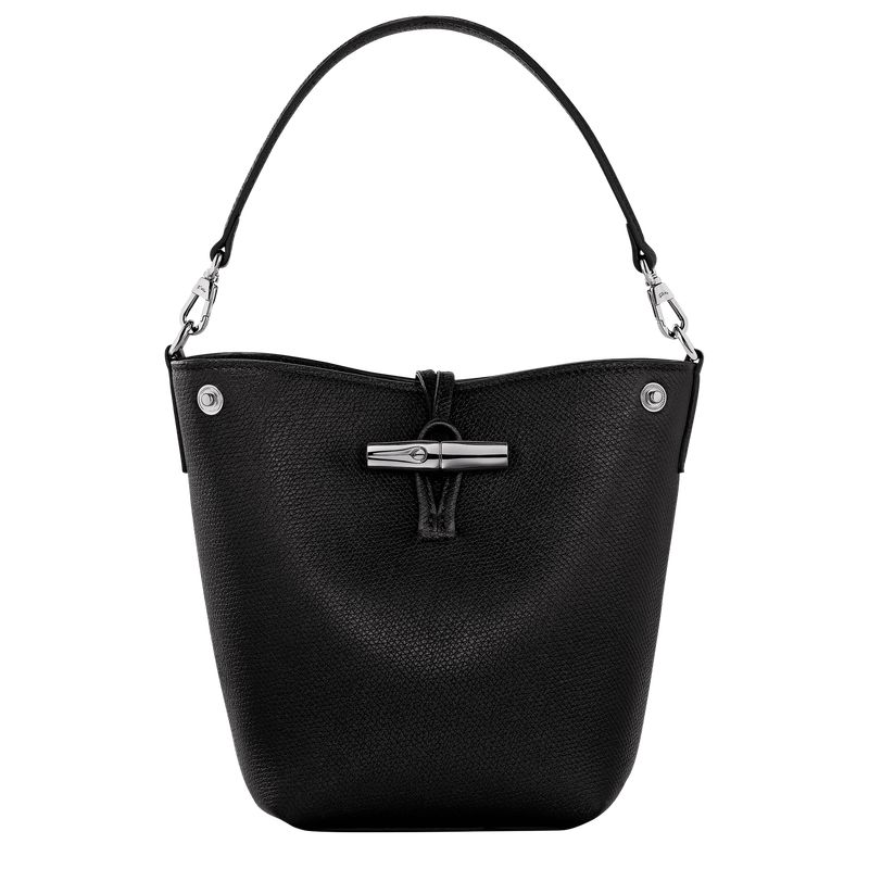 Black Longchamp Le Roseau Xs Women Bucket Bag | Ksa-467QHMPUF