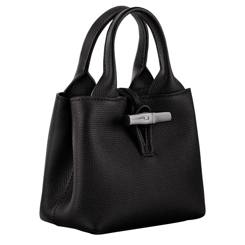 Black Longchamp Le Roseau Xs Women Handbag | Ksa-703UOSNAE