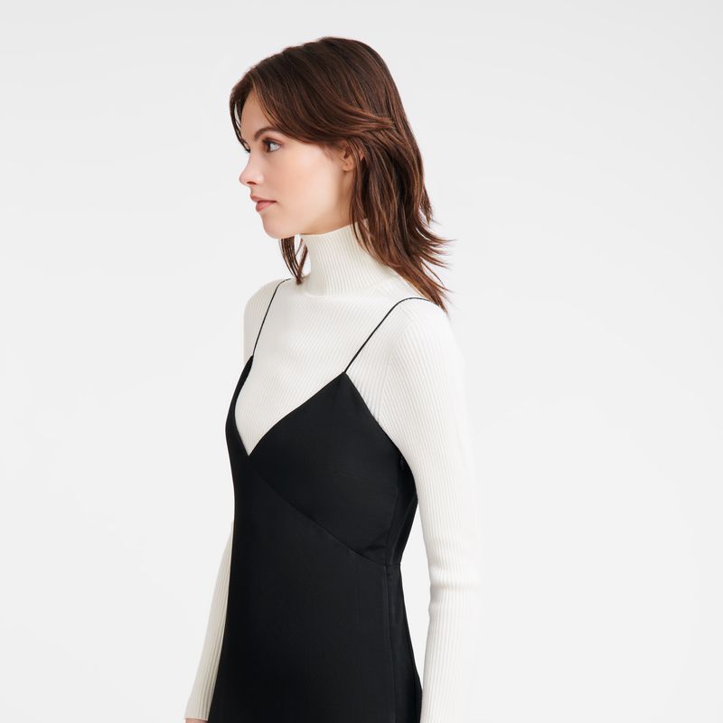Black Longchamp Long Women Dress | Ksa-526OLZAUH