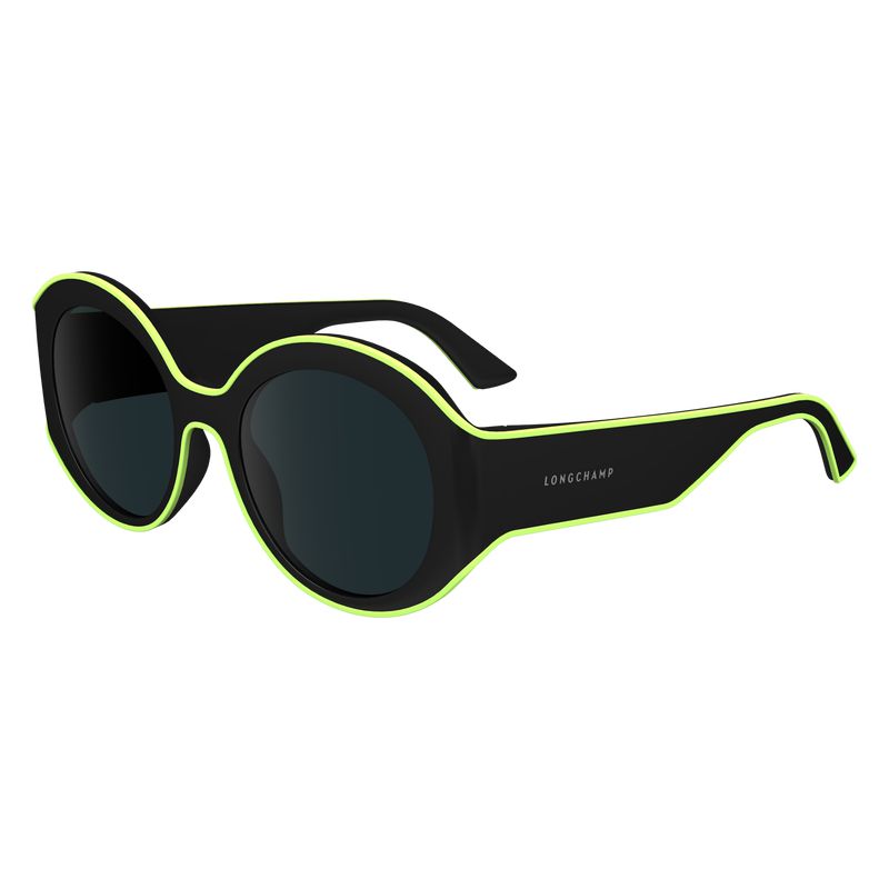 Black Longchamp Plant Based Resin Women Sunglasses | Ksa-935VNKEGR