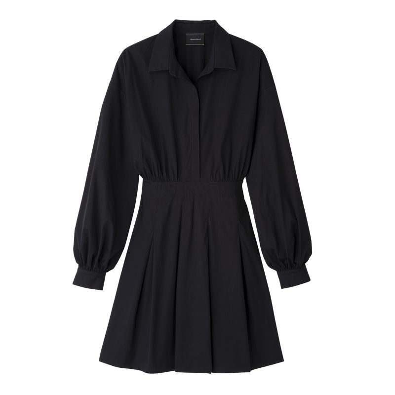 Black Longchamp Popelin Women Dress | Ksa-681LCAYHS