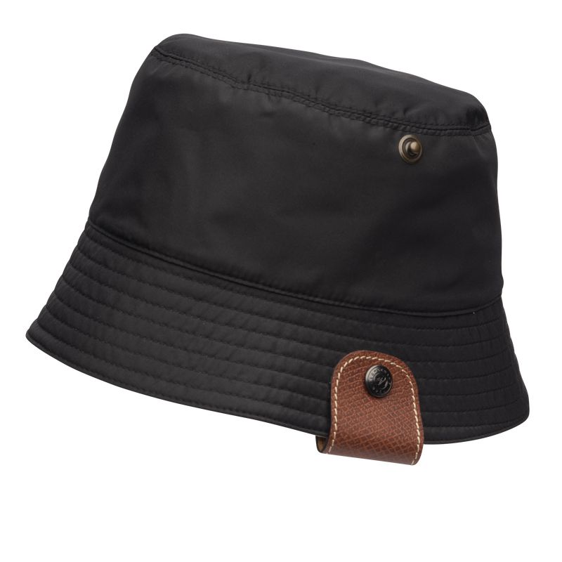 Black Longchamp Reversible Women Bucket Hat | Ksa-536EBNCAQ