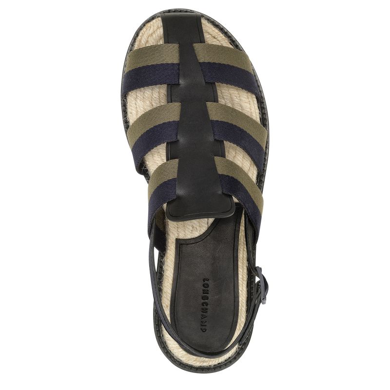 Black Longchamp Shadow Women Sandals | Ksa-105WYAVNC