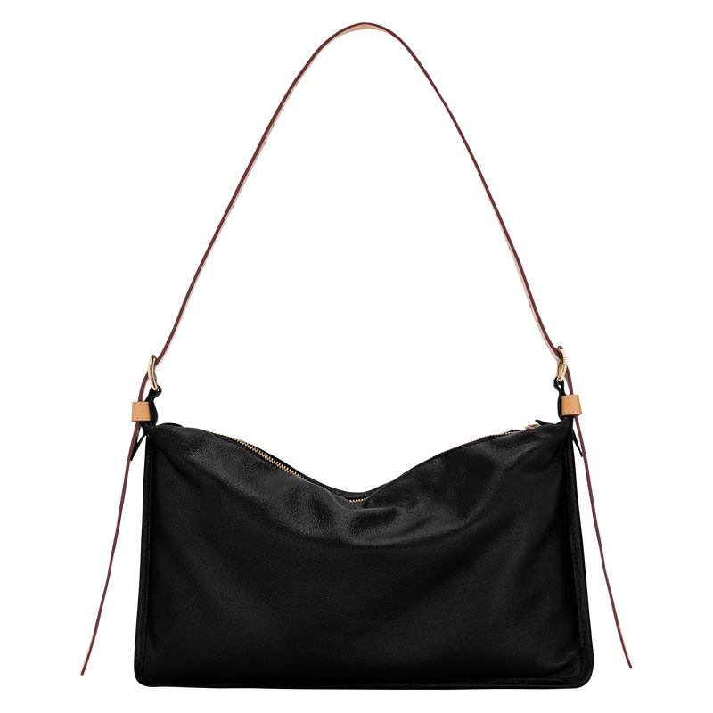 Black Longchamp Smoothie M Women Crossbody Bag | Ksa-917TSUKPW