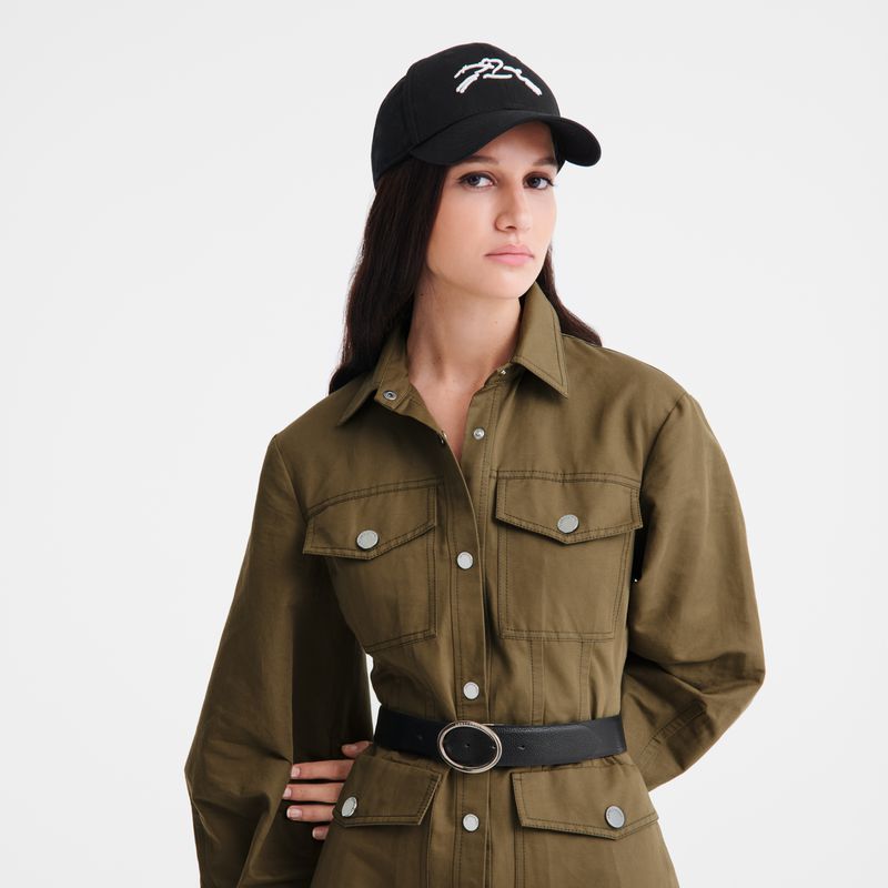 Black Longchamp Solid Women Cap | Ksa-079PWUYAQ