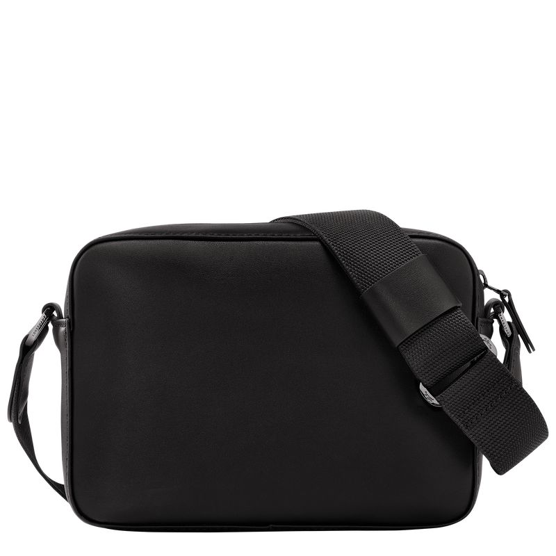 Black Longchamp Sur Seine Camera Men Crossbody Bag | Ksa-394PESQWN