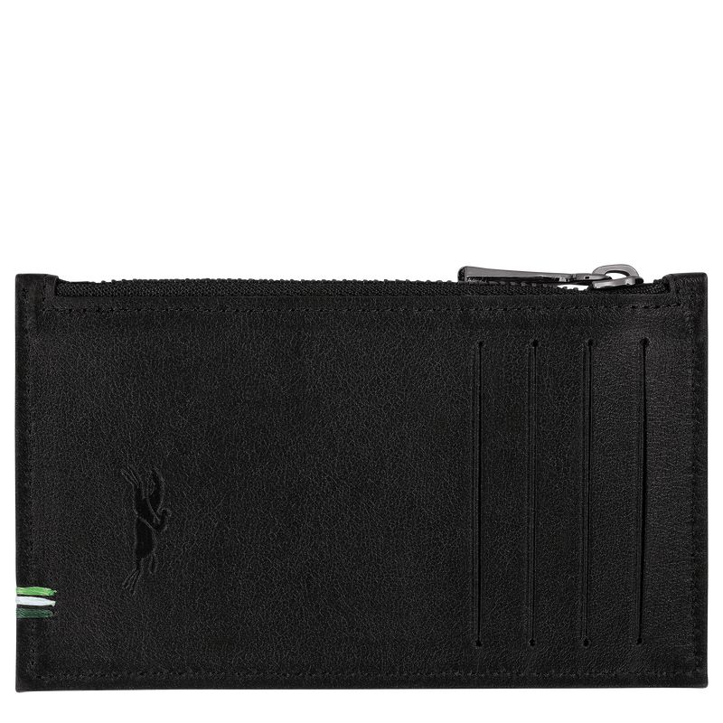 Black Longchamp Sur Seine Men Coin Purse | Ksa-618IPKRGB