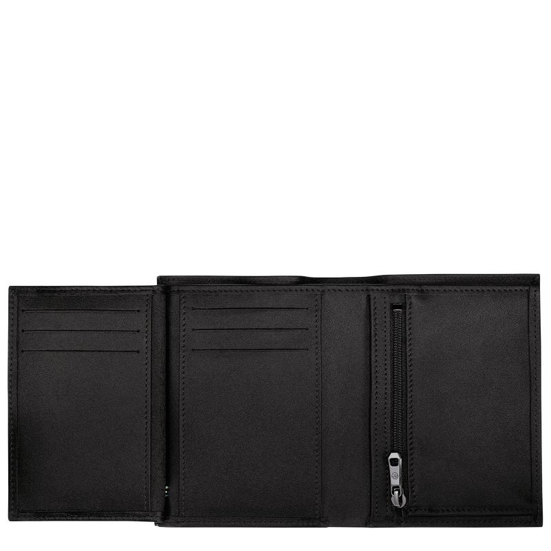Black Longchamp Sur Seine Men Wallet | Ksa-928OQWRML