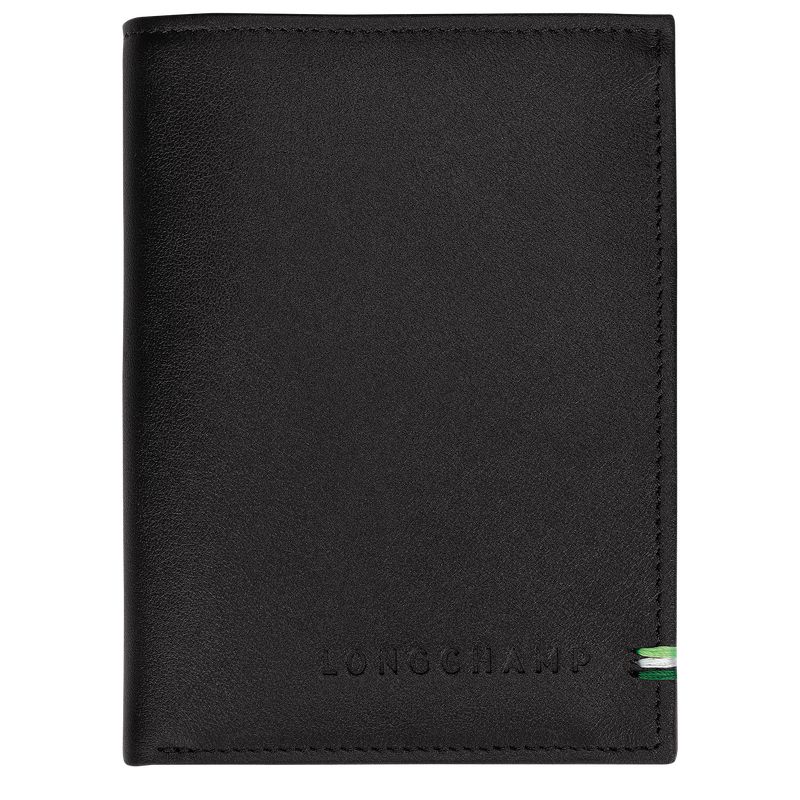 Black Longchamp Sur Seine Men Wallet | Ksa-928OQWRML
