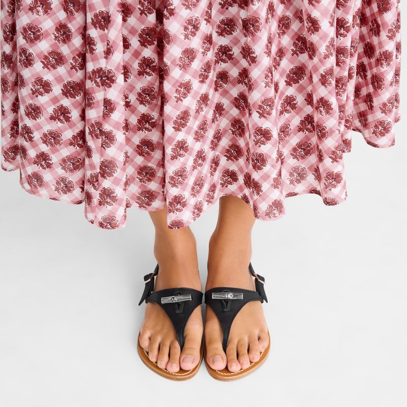 Black Longchamp X K.Jacques Women Sandals | Ksa-401CPWKFR