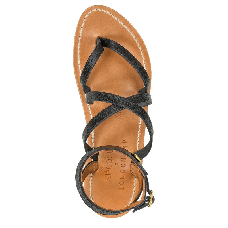 Black Longchamp X K.Jacques Women Sandals | Ksa-964HGDOWC