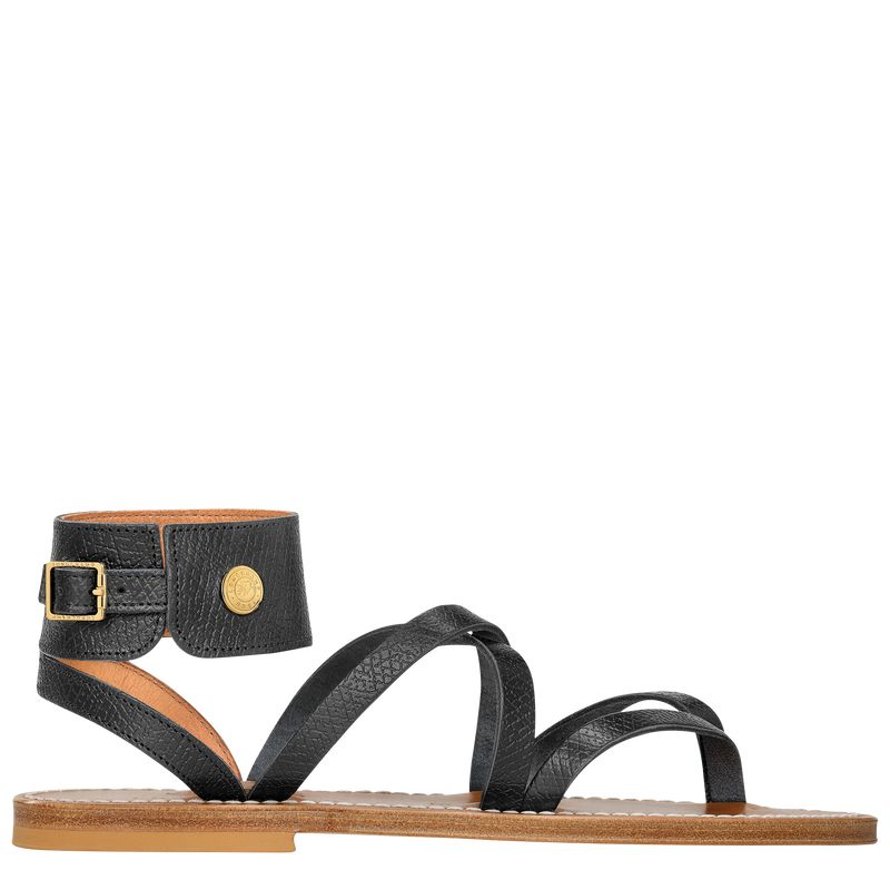 Black Longchamp X K.Jacques Women Sandals | Ksa-964HGDOWC