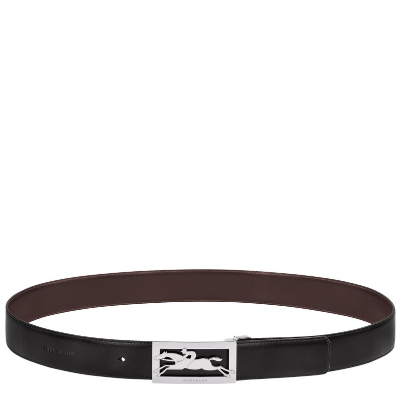 Black / Beige Longchamp Delta Box Men Belt | Ksa-235ZSYQNC