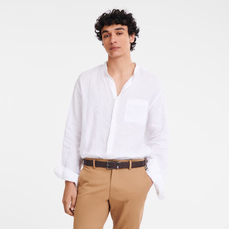 Black / Beige Longchamp Sur Seine Men Belt | Ksa-647PQUXLG