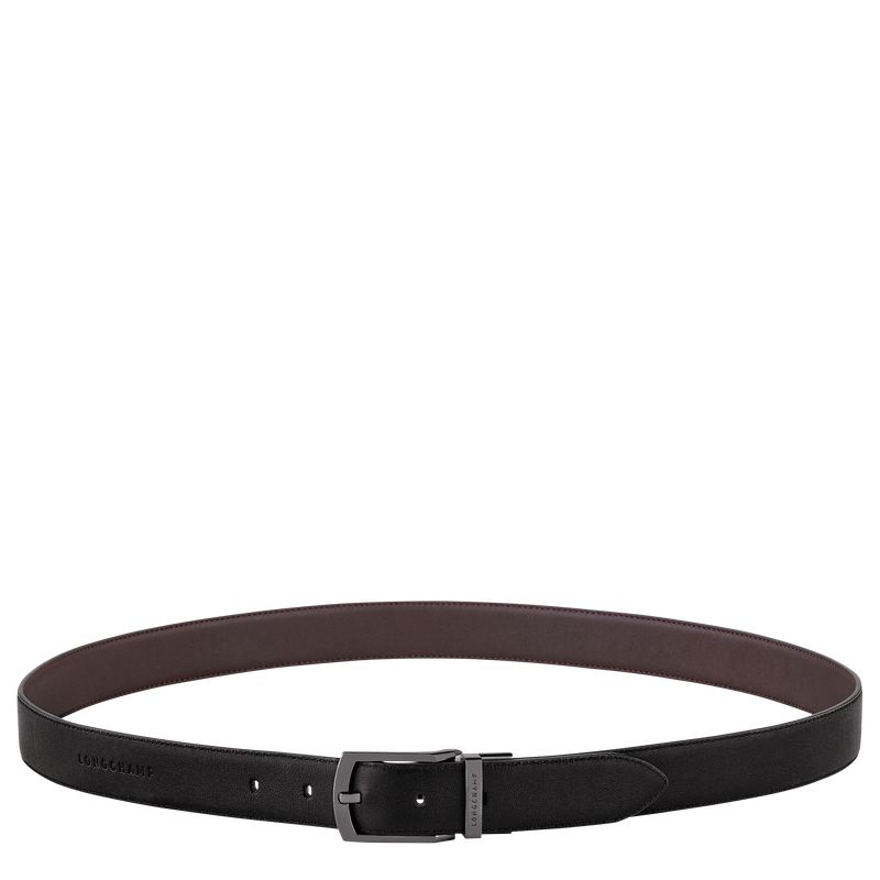 Black / Beige Longchamp Sur Seine Men Belt | Ksa-647PQUXLG