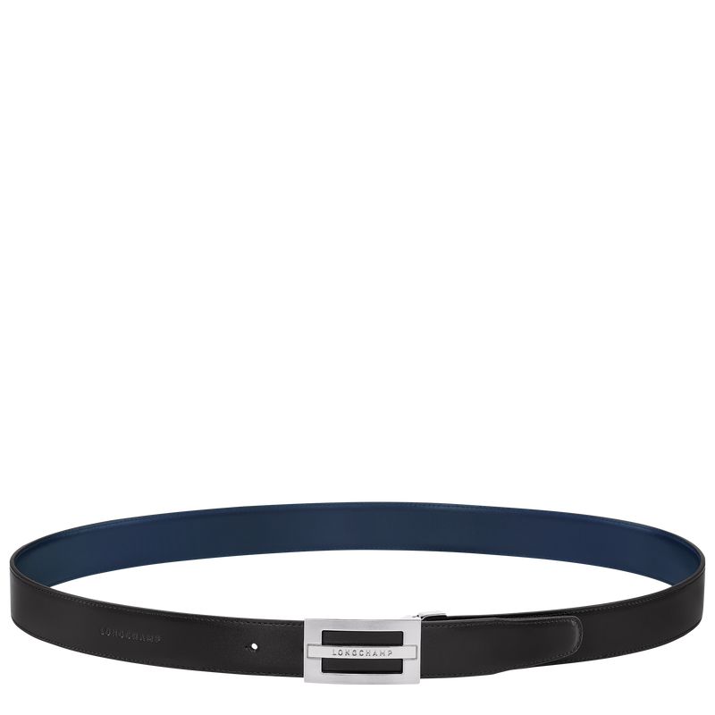 Black / Navy Longchamp Delta Box Men Belt | Ksa-157UTBVSP
