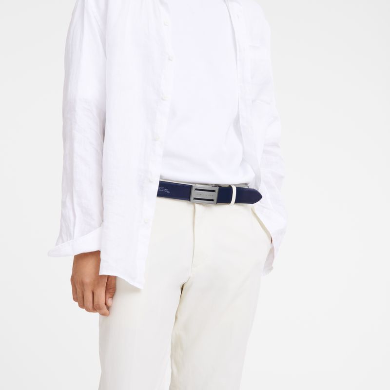 Black / Navy Longchamp Delta Box Men Belt | Ksa-759JWTGLR
