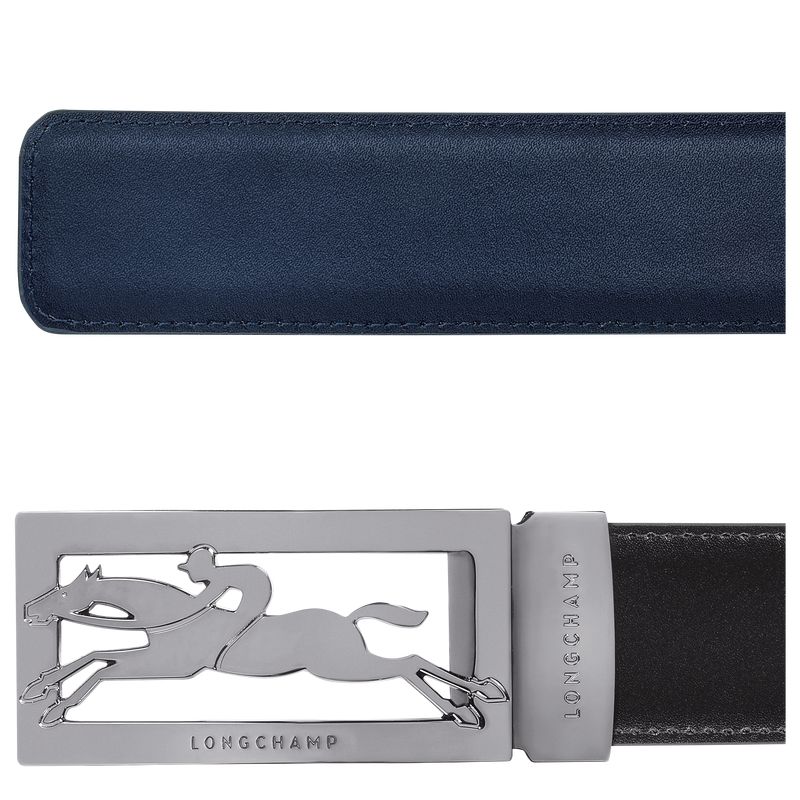 Black / Navy Longchamp Delta Box Men Belt | Ksa-854WESIHD