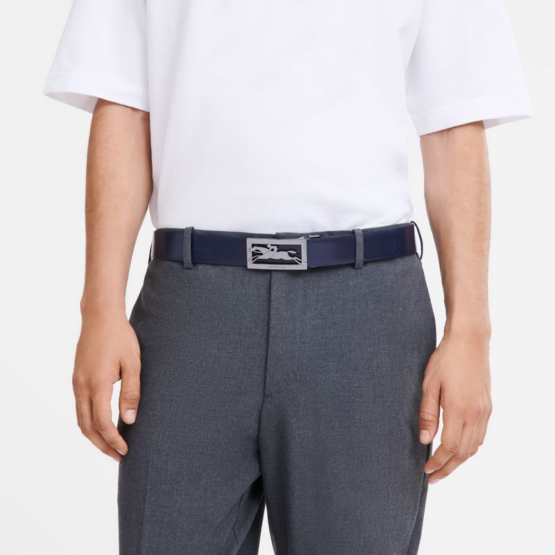 Black / Navy Longchamp Delta Box Men Belt | Ksa-854WESIHD