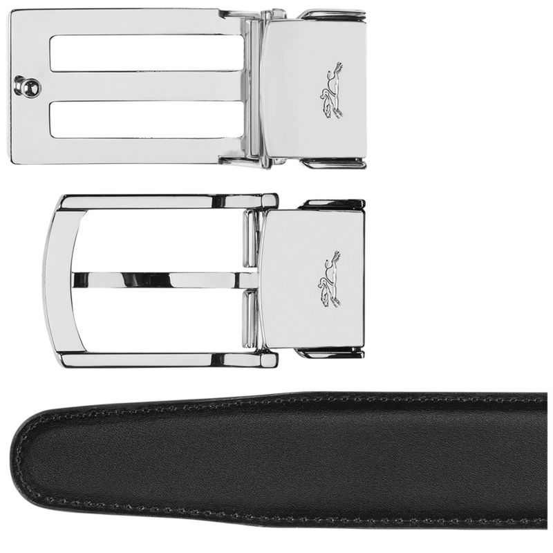 Black / Navy Longchamp Delta Box Men Belt | Ksa-528HDASNT