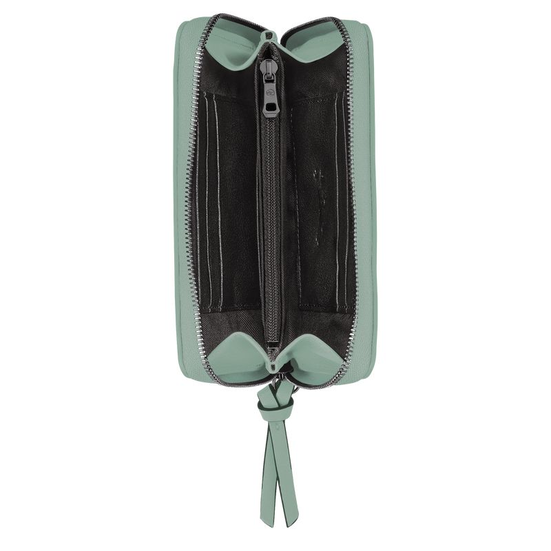 Blue Green Longchamp 3D Women Wallet | Ksa-894YEXVZH